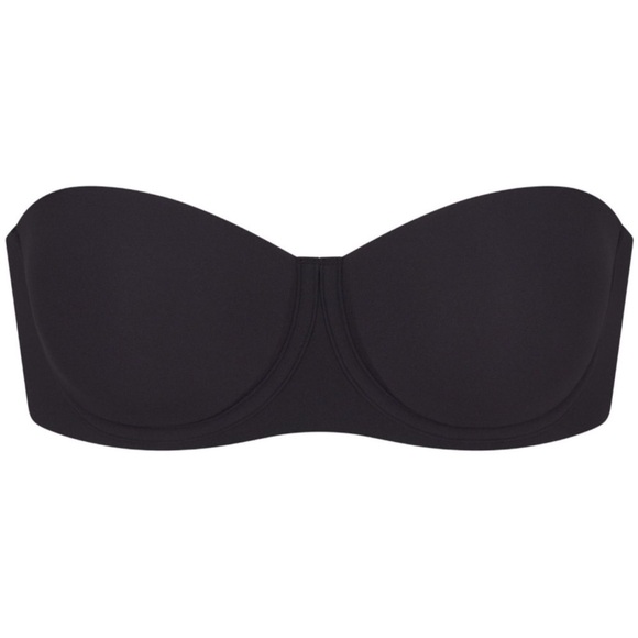SKIMS FITS EVERYBODY STRAPLESS BRA 'ONYX' - Picture 4 of 9